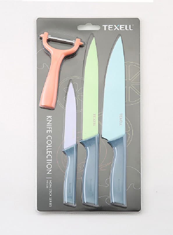 Set 3 noža i ljuštač Texell TNT-S238
