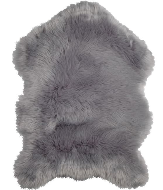 Podna prostirka Veštačka jagnjeća koža 60x90 Siva
