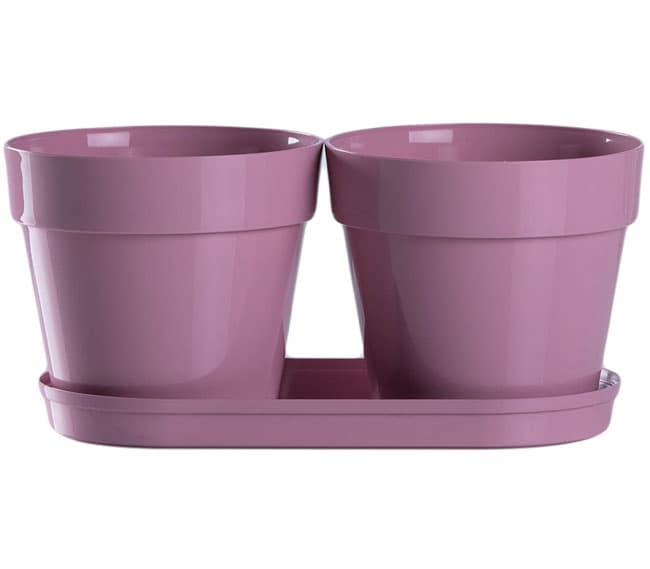 Saksije za cveće sa tacnom Frajle Mix and Play Lila
