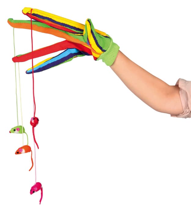 TRIXIE Igračka za mačke RUKAVICA SA MIŠEVIMA