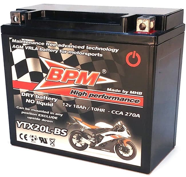 Akumulator za manje SUS motore BPM YTX20L-BS 12V 18Ah