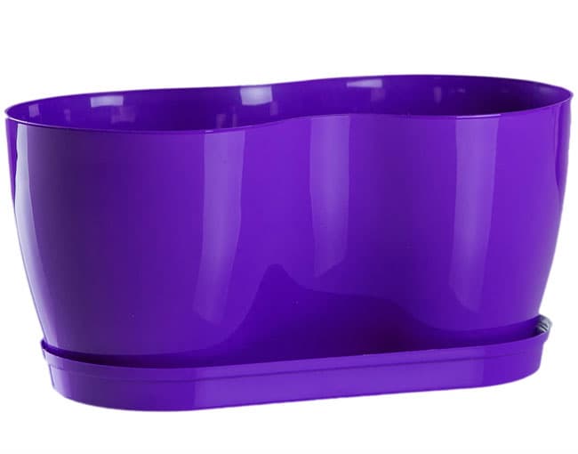 Dupla saksija za cveće Lady Ljubičasta 2x14cm