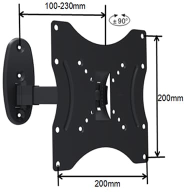 Alpha Zglobni zidni nosač televizora dijagonale 17-42 inča 023471