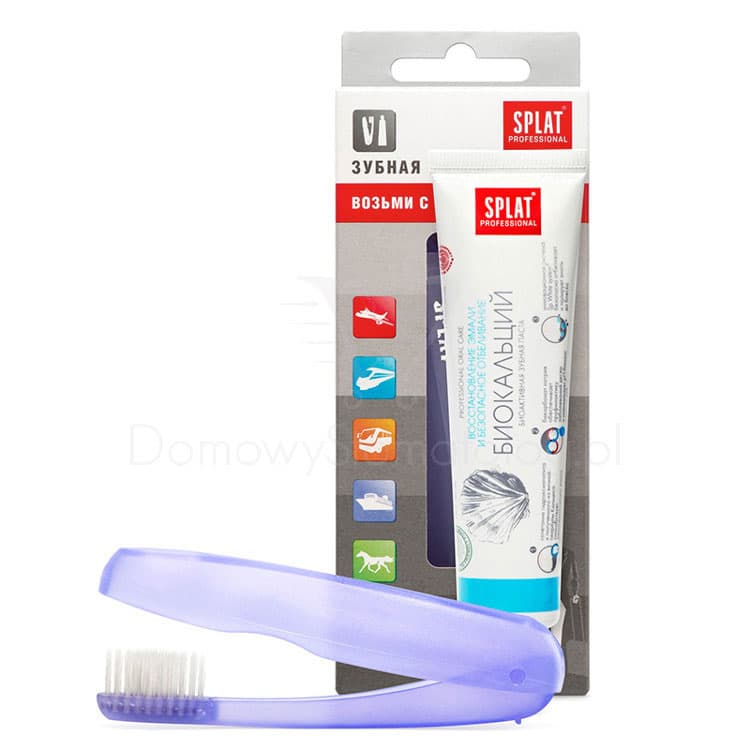 SPLAT Travel set Biocalcium 40 ml + zubna četkica