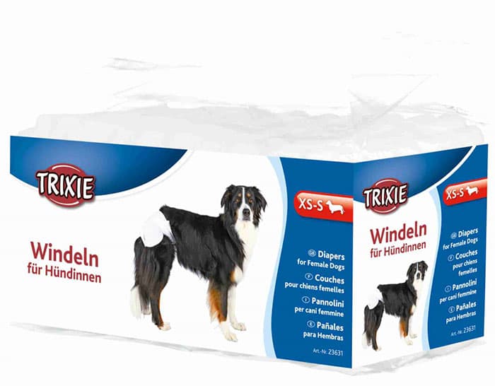 Pelene za ženske pse - veličina XS-S - 12 komada Trixie 23631