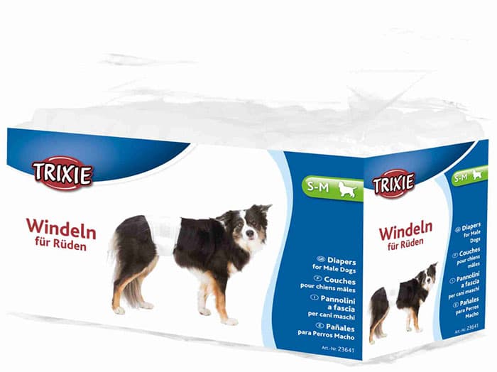 Pelene za muške pse - veličina S-M - 12 komada Trixie 23641