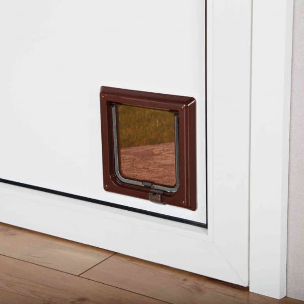 TRIXIE Vratanca za mačke - sa 2 načina rada - 21×21cm braon 