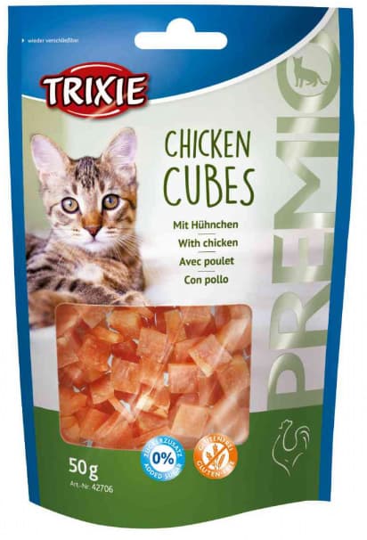 TRIXIE Hrana za mačke PREMIO Kockice Chicken Cubes 50gr