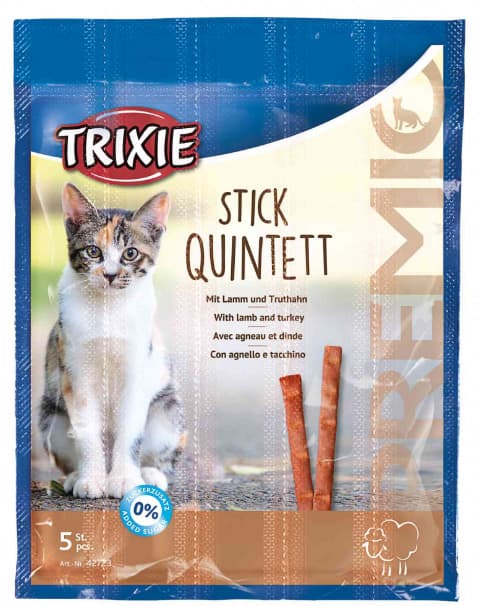 TRIXIE Hrana za mačke PREMIO Štapići jagnje-ćurka Stick Quintett 5kom