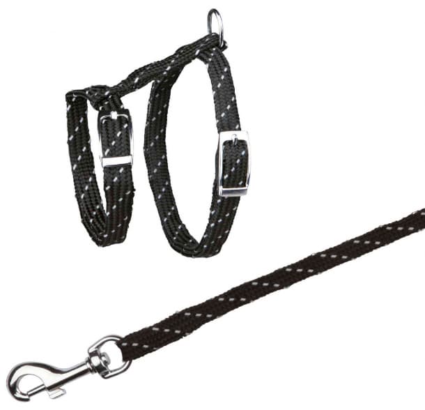 TRIXIE Am za mačke sa povocem i kopčama 18-35cm reflektujući