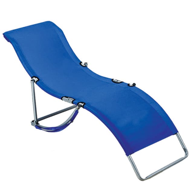 Plava sklopiva ležaljka 67 x 150 x 50 cm