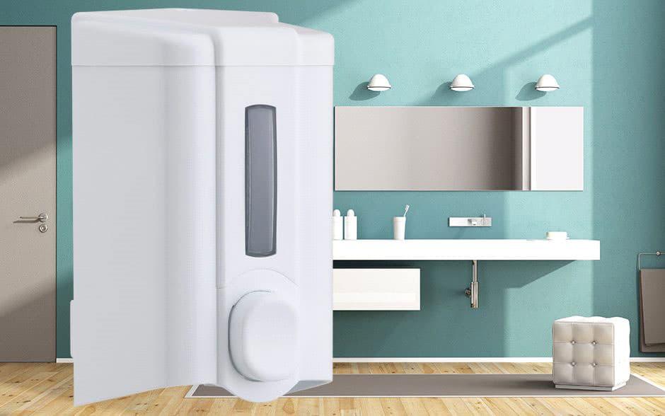 Vialli dozator za tečni sapun 500ml S5 beli sa ključem