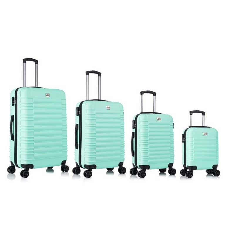 Komplet 4 ABS kofera Sanremo zelena