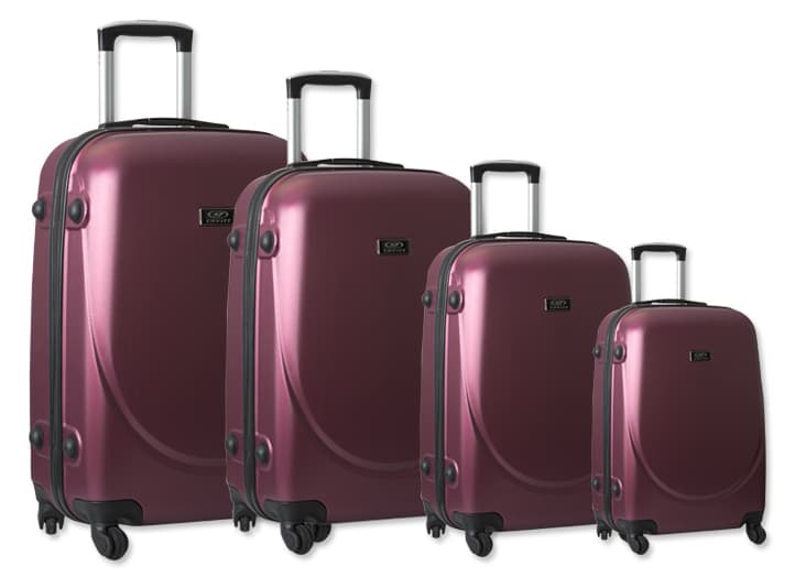 Komplet 4 ABS kofera Sanremo bordo