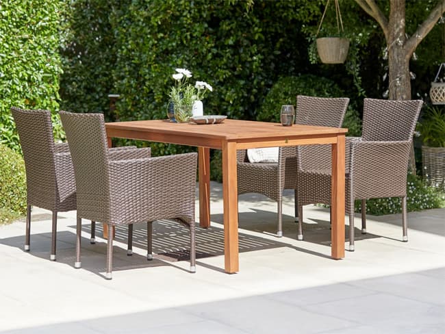 Baštenska garnitura Wakita Sto i četiri stolice