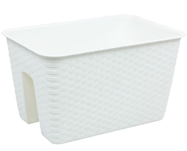 Prosperplast Balkonska saksija Ratolla Rail White DRLB400-S449