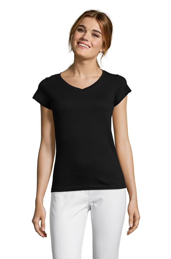 Sols Ženska majica V izrez Moon Black veličina 3XL 11388