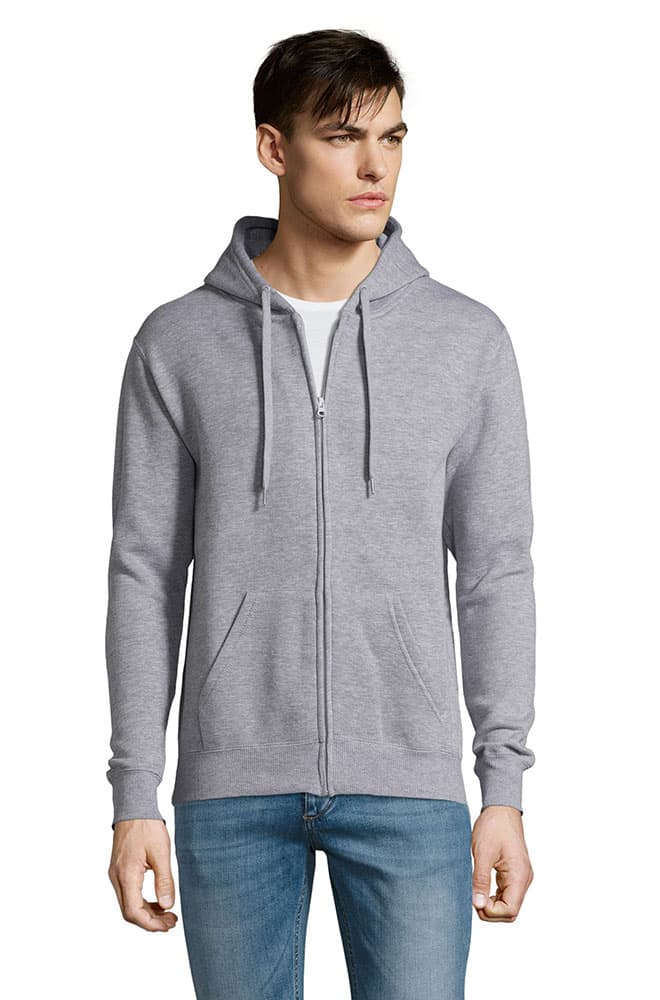 Sols Muška dukserica Seven Grey Melange veličina 3XL 47800