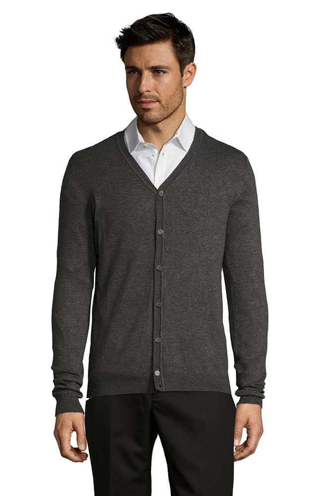 Sols Muški džemper na kopčanje Griffith Charcoal veličina 3XL 01715