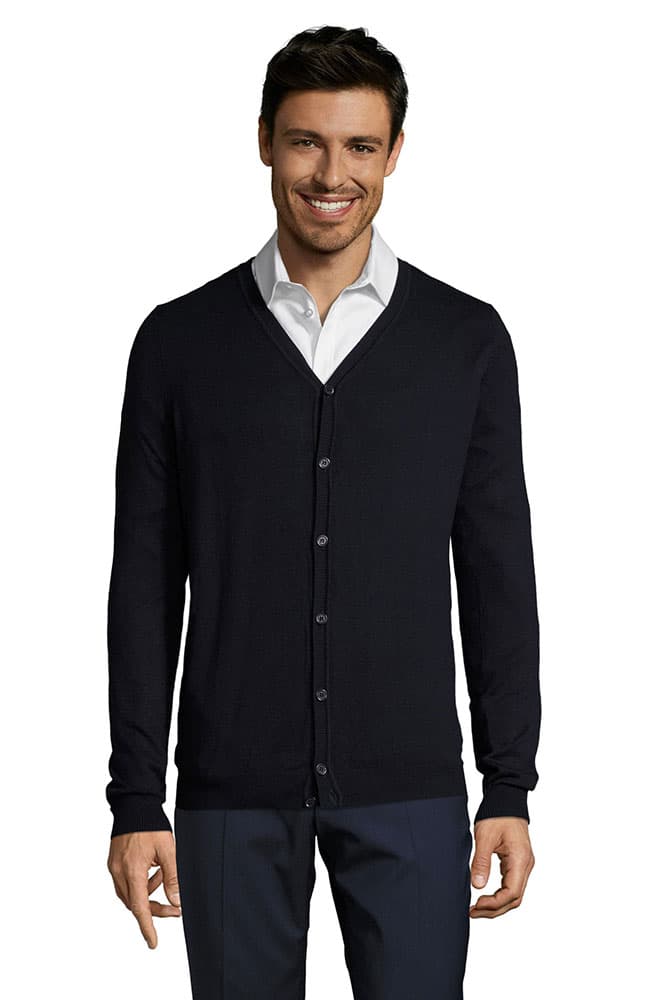 Sols Muški džemper na kopčanje Griffith Navy veličina 3XL 01715