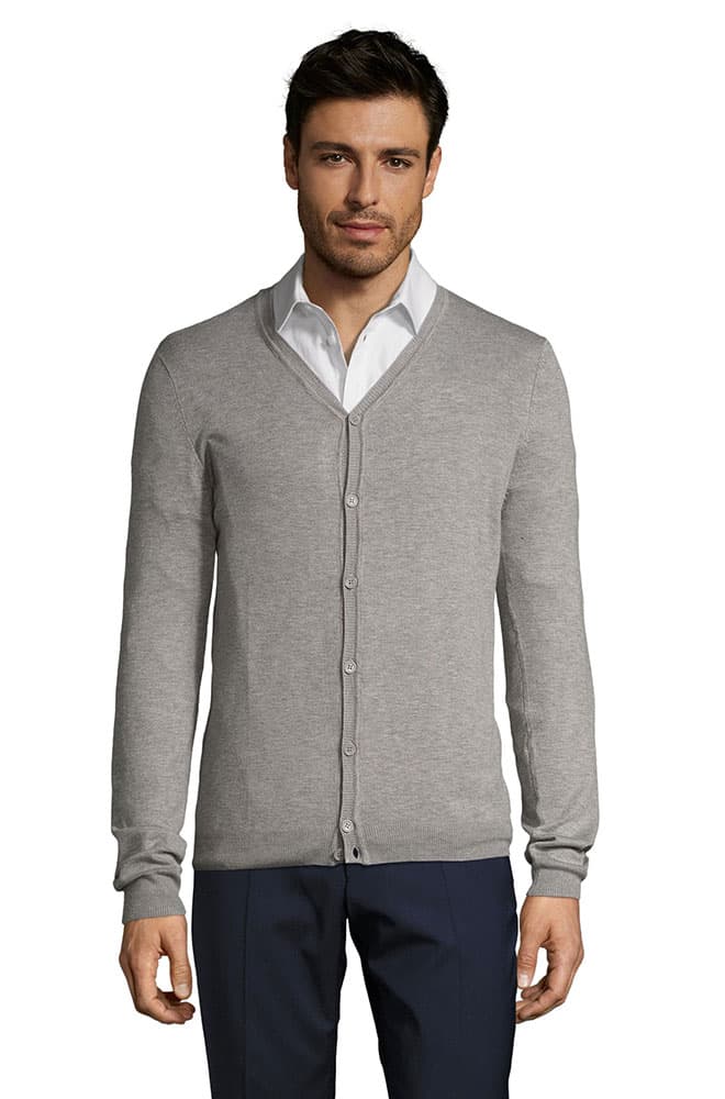 Sols Muški džemper na kopčanje Griffith Grey veličina XL 01715