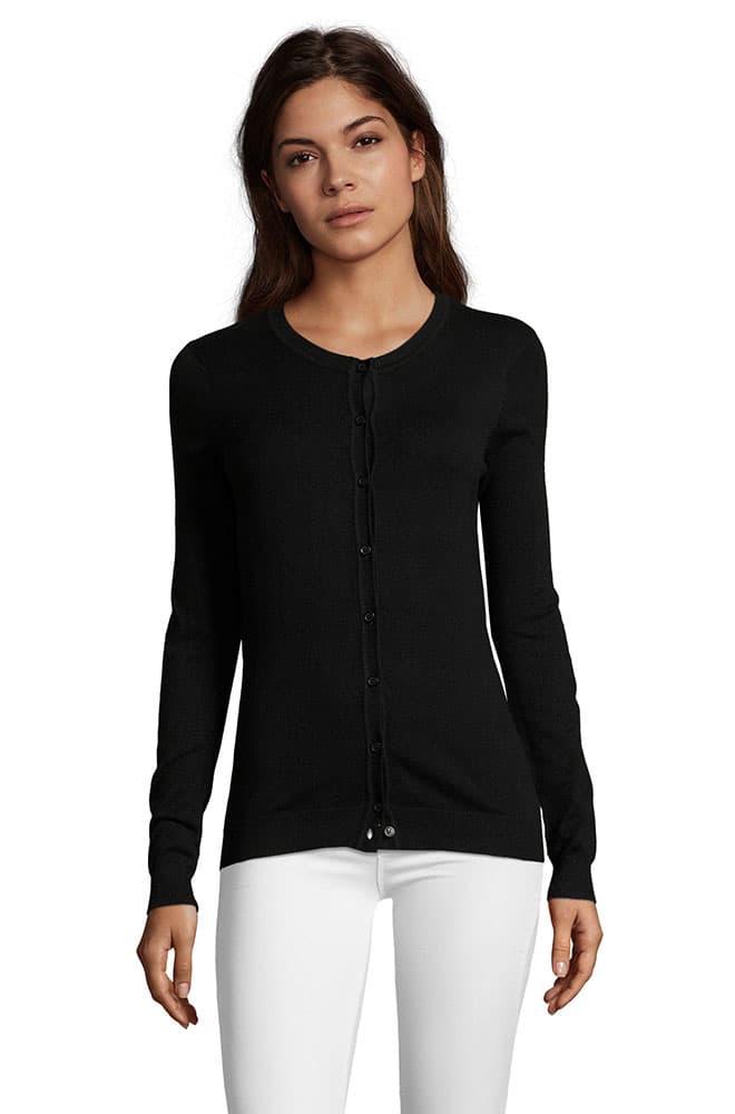 Sols Ženski džemper na kopčanje Griffin Black veličina XS 01716