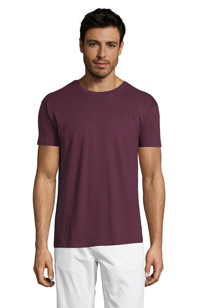 Sols Muška pamučna majica Regent Burgundy veličina XXL 11380