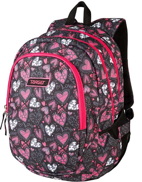 TARGET 3 ZIP - Ranac za školu DUEL Love You 26293