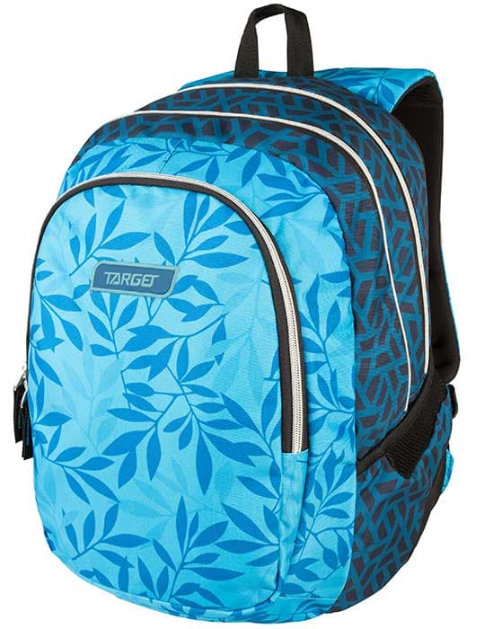 TARGET 3 ZIP - Ranac za školu DUEL Ocean Leaves 26295
