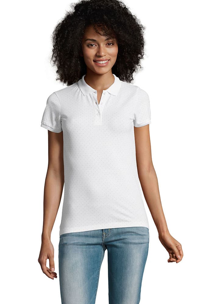 Ženska majica sa kragnom Brandy White veličina M Sols 01707