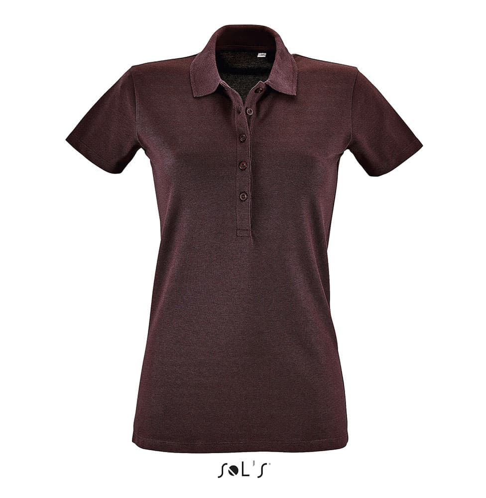 Sols Ženska majca sa kragnom Phoenix Burgundy veličina L Sols 01709