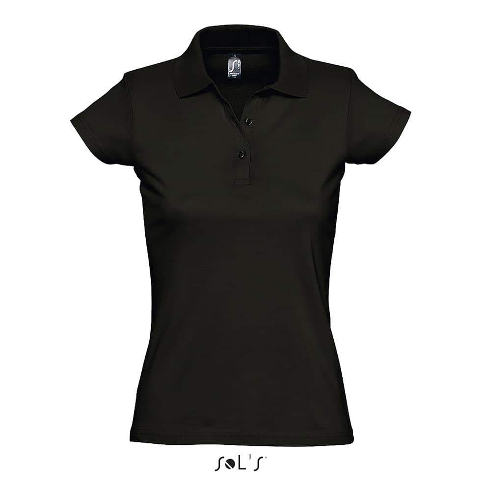 Sols Ženska pamučna polo majica Prescott Black veličina M 11376