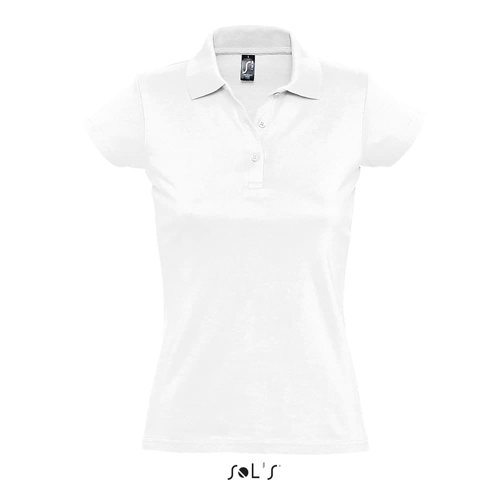 Sols Ženska pamučna polo majica Prescott White veličina M 11376