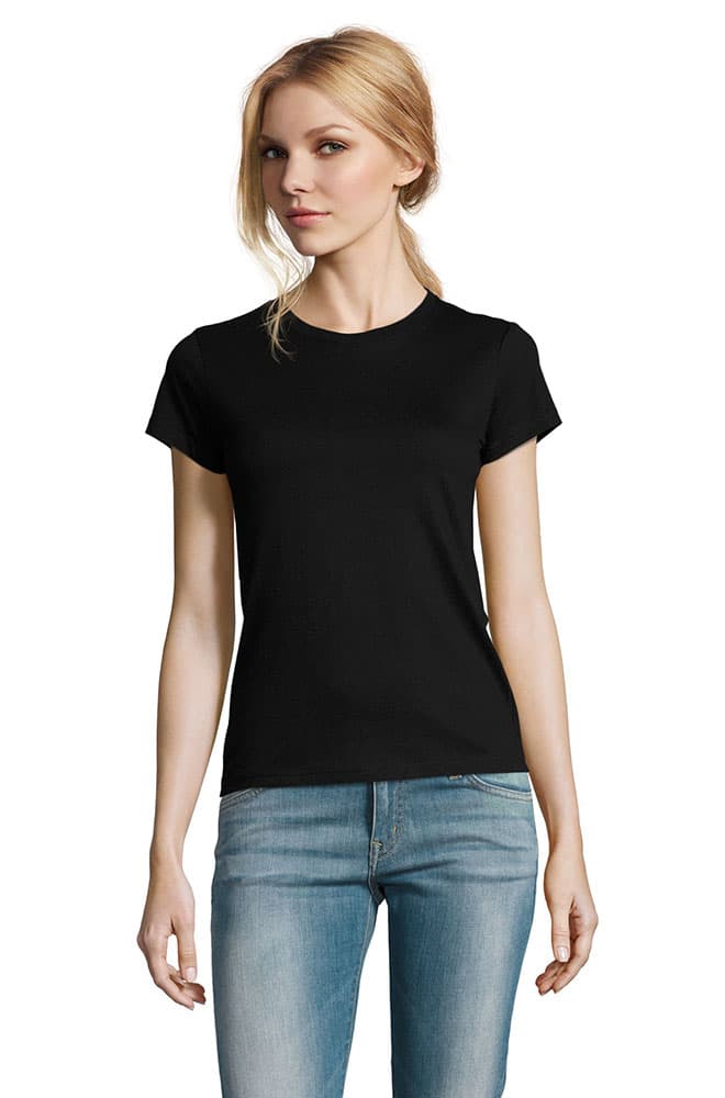 Sols Ženska pamučna majica Imperial Black veličina M 11502