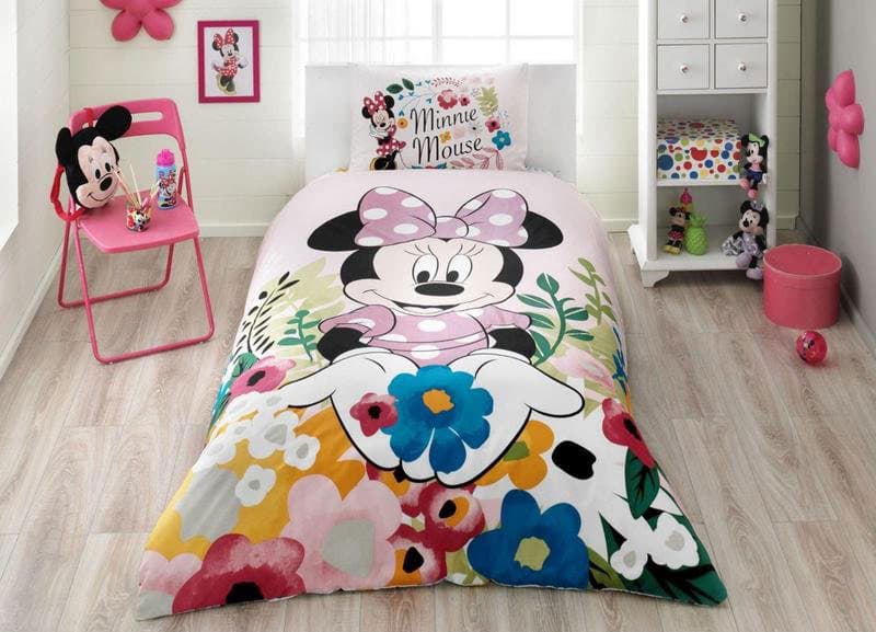 Dečja pamučna posteljina Disney Minnie Glitter