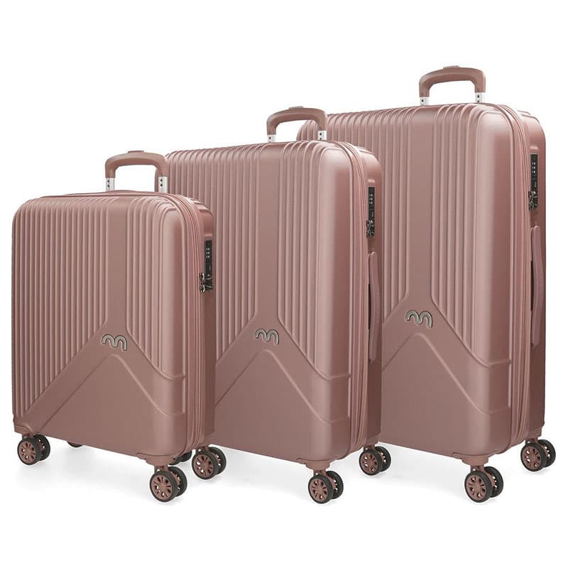 Koferi Movom Trendy Pink Set 55cm-67cm-76cm 58194
