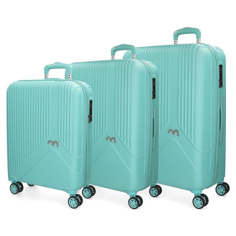 Koferi Movom Trendy Turquoise Set 55cm-67cm-76cm 58194