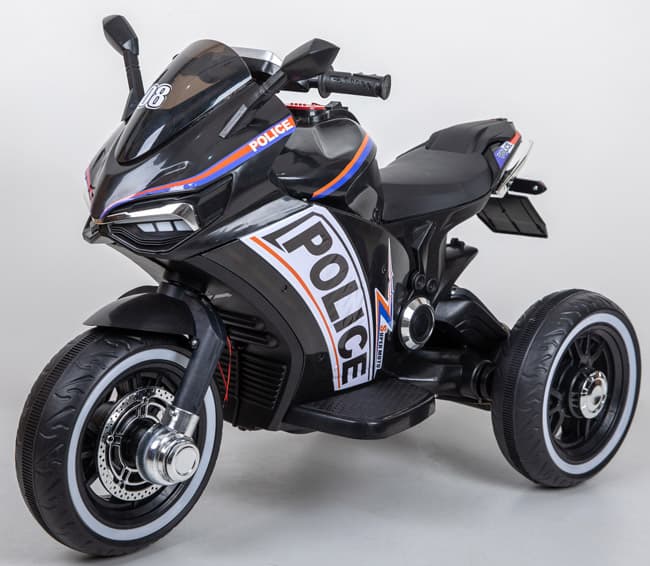 Dečiji motor na akumulator Police Crni