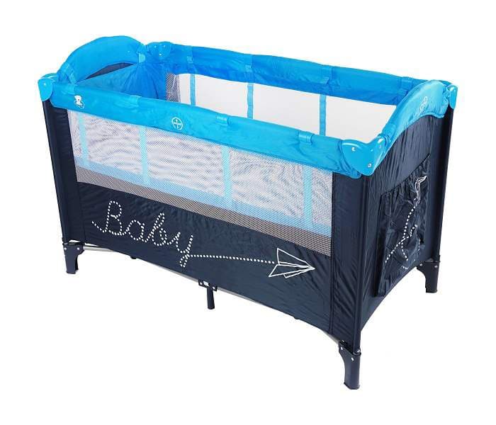 BBO Prenosivi krevetac 2 nivoa 8039V2 plava