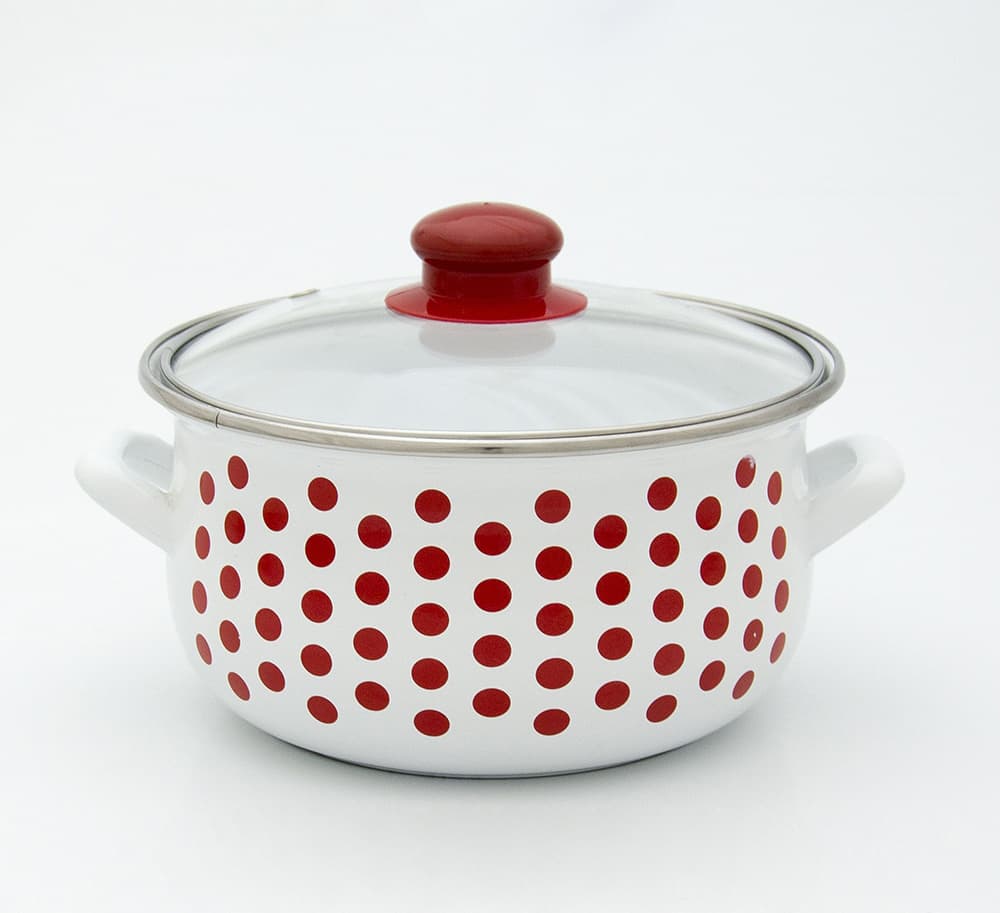 Emajlirana šerpa Texell sa poklopcem TSE-261, 2.4L, 18x12 cm