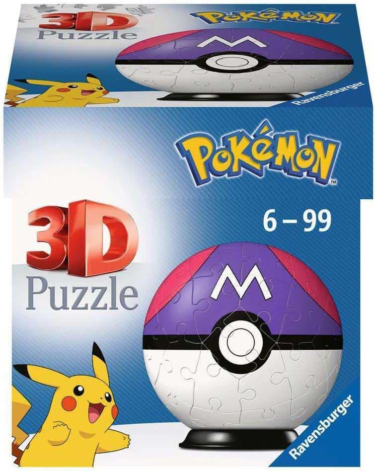3D Puzzle slagalica Poke lopta Master Pokemon 54 dela Ravensburger 11564