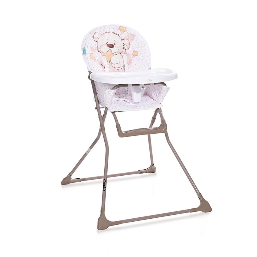 Lorelli Stolica za hranjenje beba Cookie White teddy bear 10100242315
