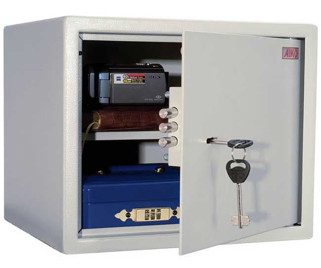 Sef sa mehaničkom bravom za čuvanje novca, dokumenata i oružja Aiko T 28KL