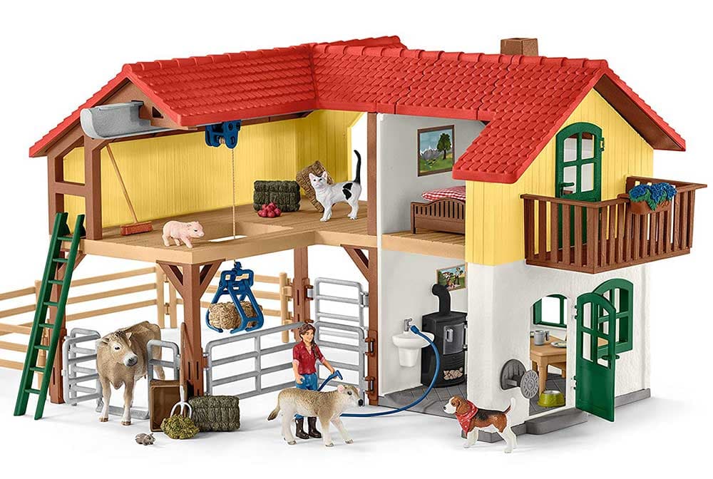 Schleich Figure Domaće životinje - Velika farma sa ljudima i životinjama 42407