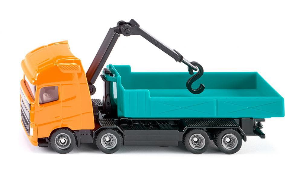 SIKU Kamion damper sa kranom - Volvo Roll-off tipper with crane 1683