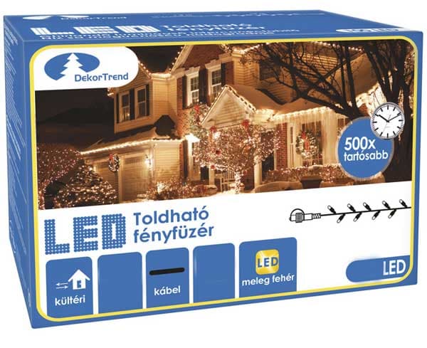 Novogodišnje LED Lampice 5m Za Spoljnu ili Unutrašnju Upotrebu 50 LED WW