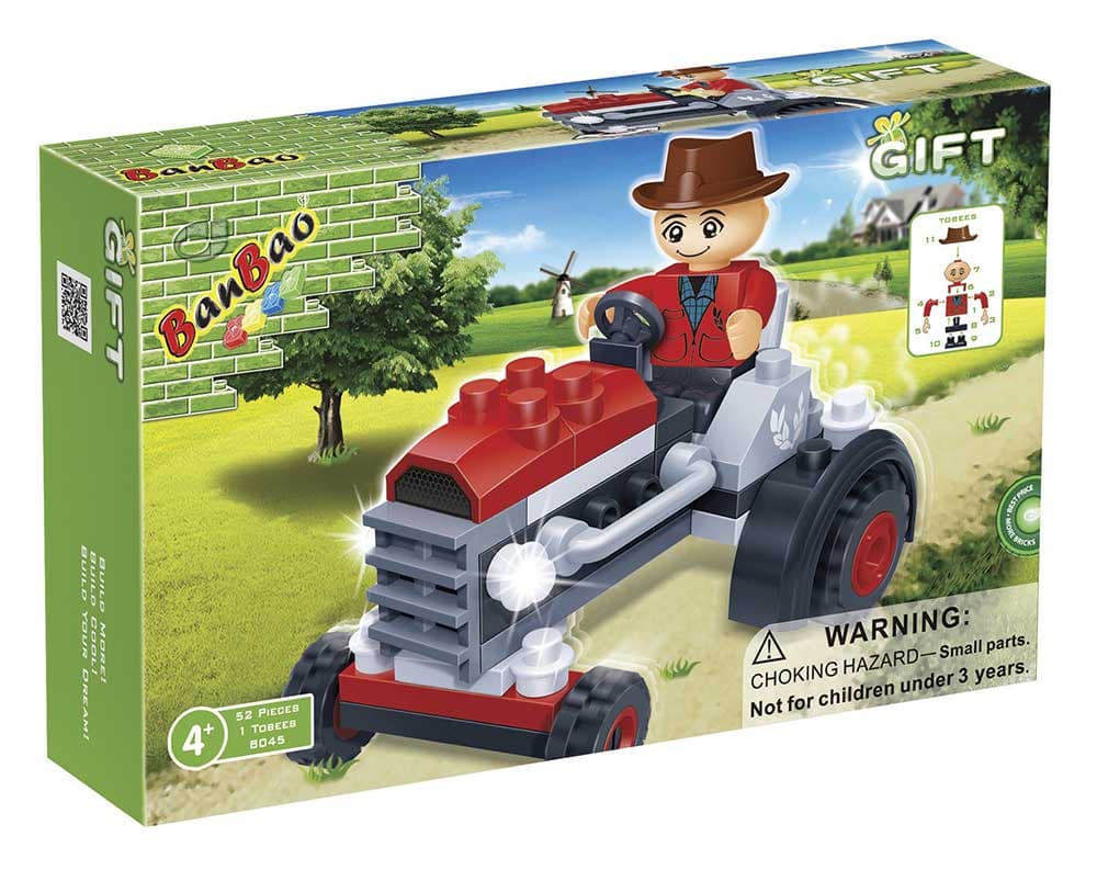 BANBAO Gift TRAKTOR - Steam Car 8045