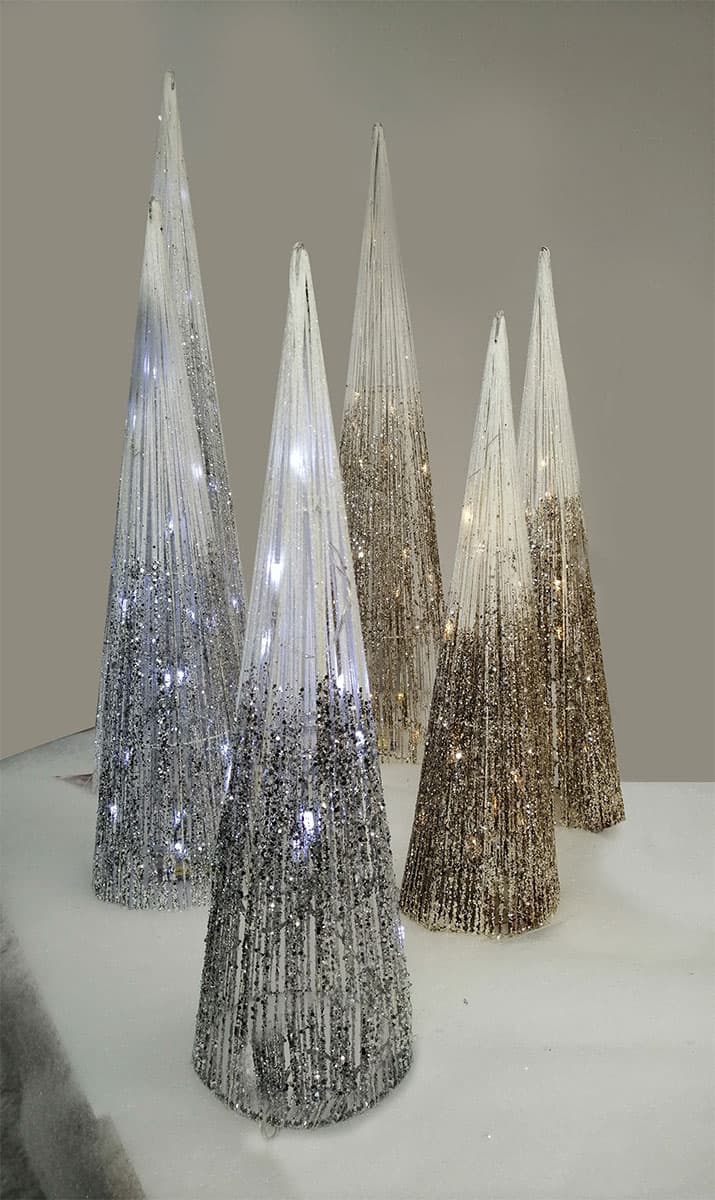 Svetleća LED Zlatna Kupa 60 cm Shiny Cone