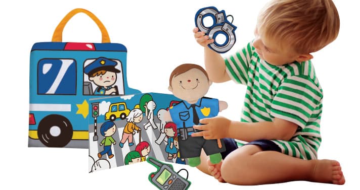 KSKIDS Set POLICAJAC I VATROGASAC - Role Play Doll Sets - Policeman and Fireman - KA10778