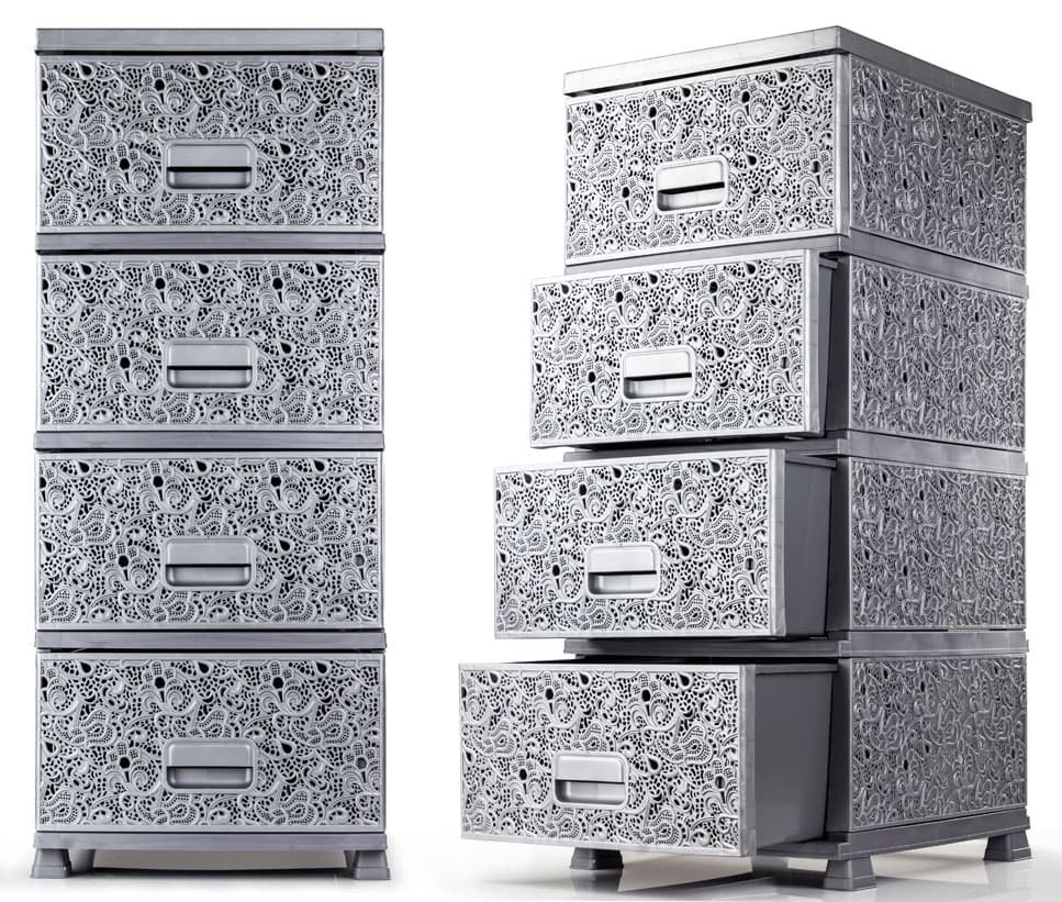 Kuhinjske police Monako Raf 1-4 sive